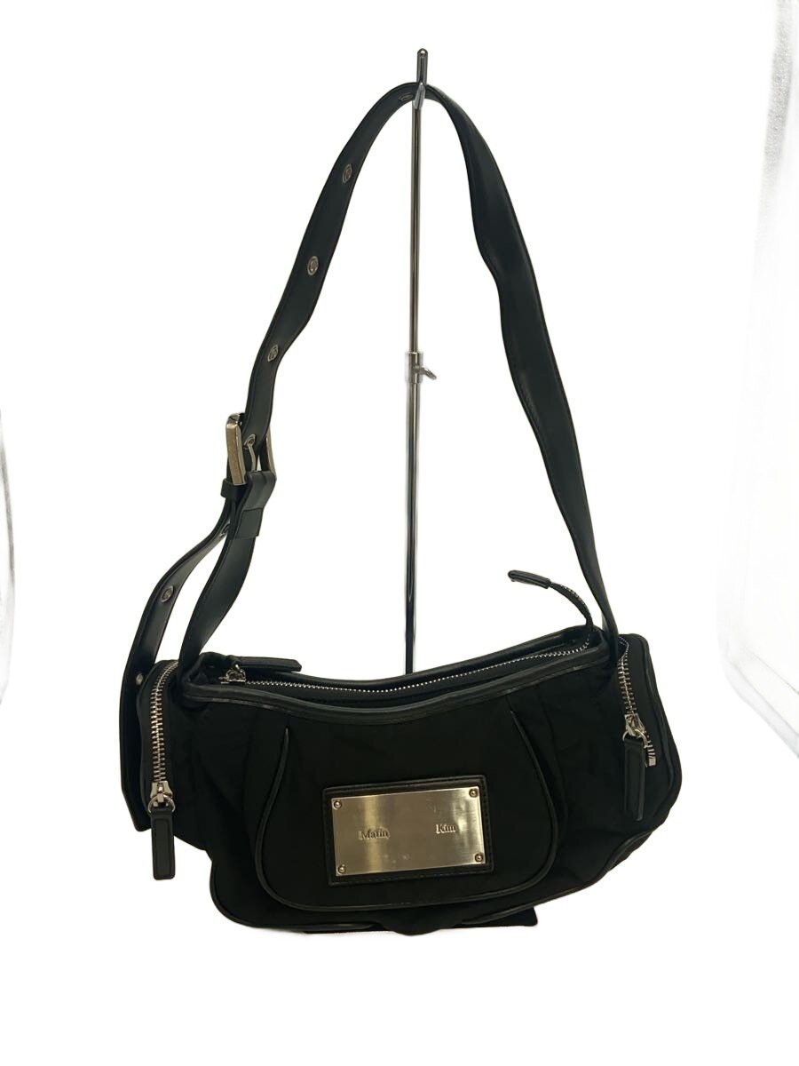 【中古】Matin Kim◆ショルダーバッグ/ナイロン/BLK/MK2400BG