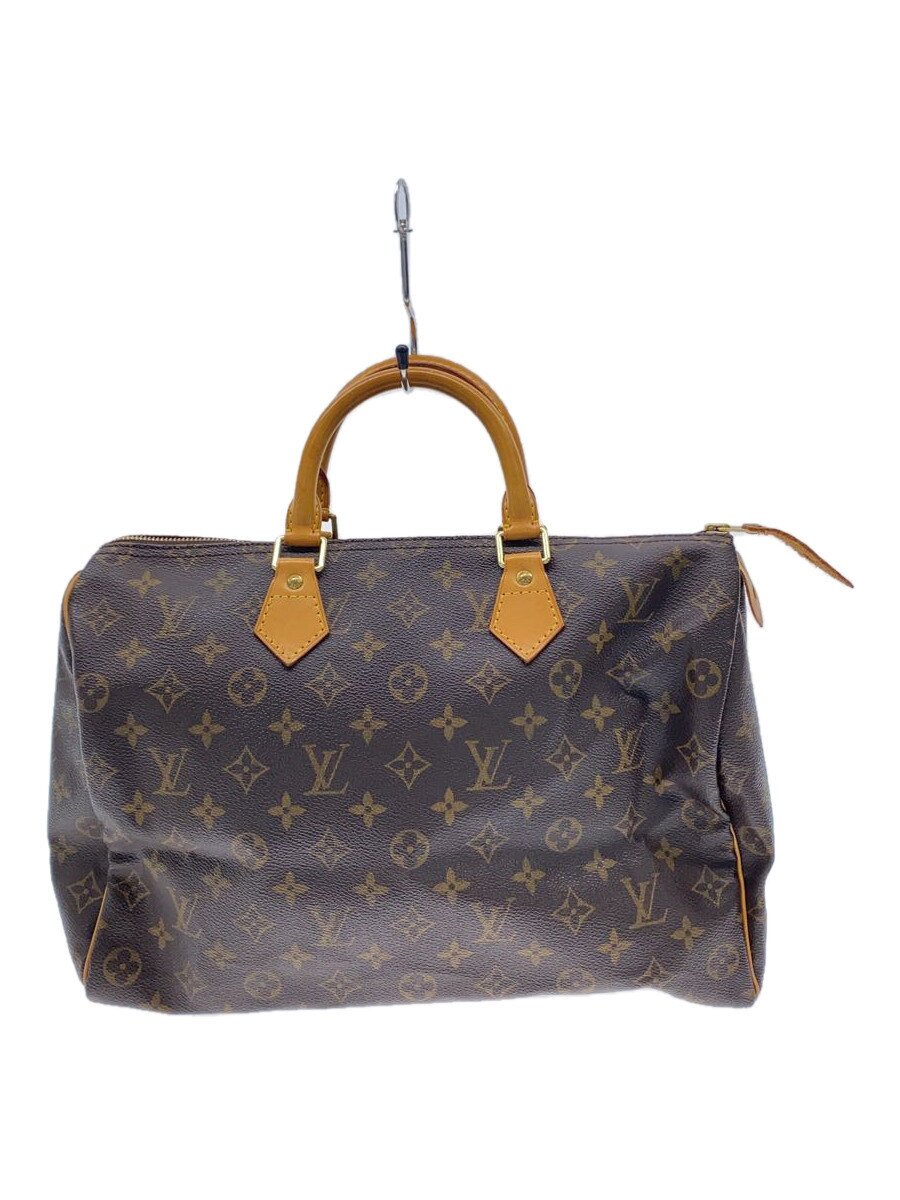 Boston Bags - 【中古】LOUIS VUITTON◆1)スピーディ・バンドリエール35_モノグラム・キャンバス_BRW/PVC/BRW【バッグ】