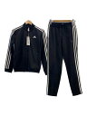 【中古】adidas◆エッセンシャルズ 3ストライプス トラックスーツ・パンツ/セットアップ/L/ポリエステル/BLK【レディースウェア】