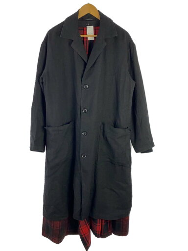 【中古】Y’s◆コート/1/リネン/BLK/yx-c12-804【レディースウェア】 【中古】Y’s◆コート/1/リネン/BLK/yx-c12-804【レディースウェア】