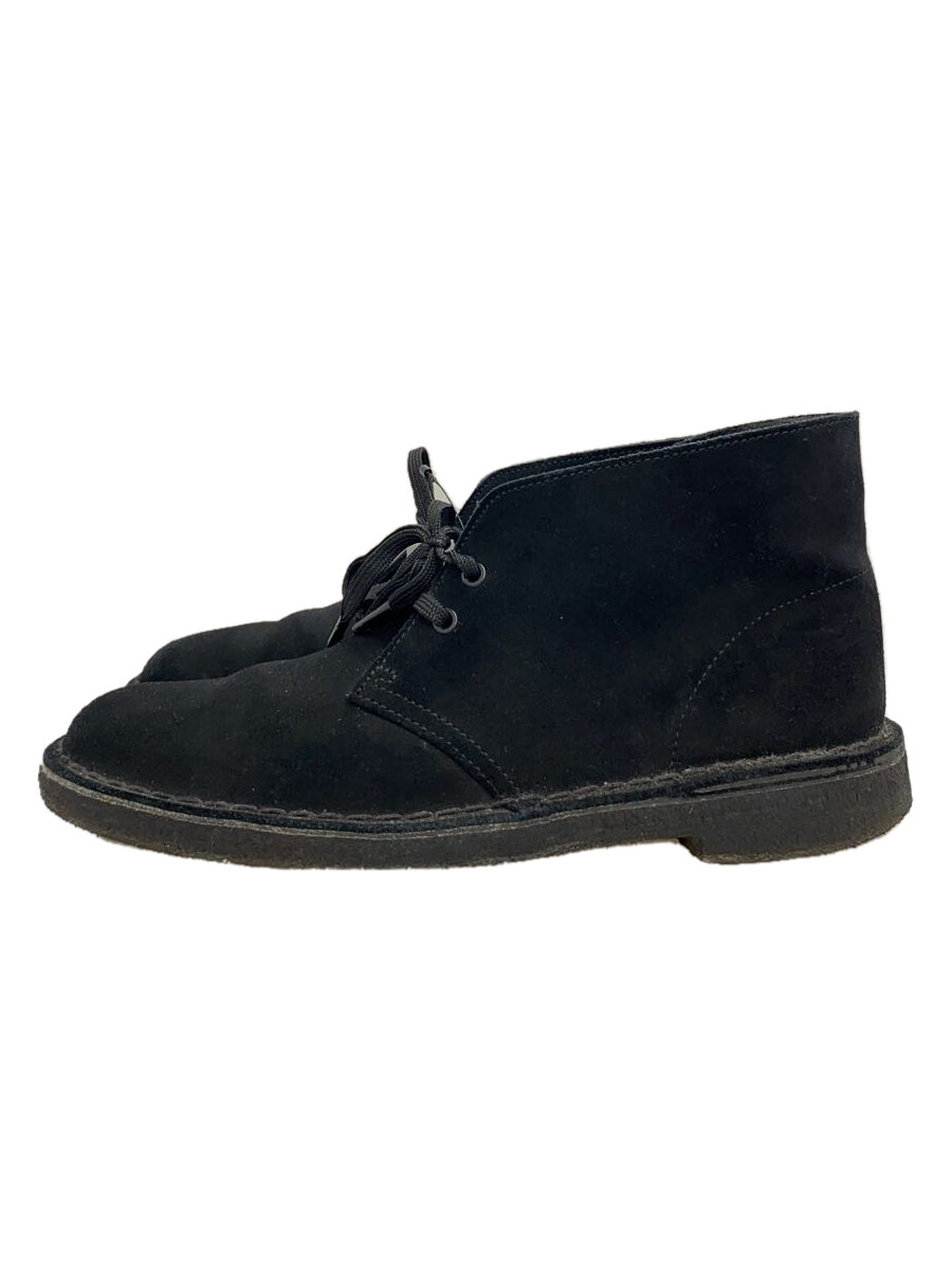 【中古】Clarks◆チャッカブーツ/デザートブーツ/25.5cm/BLK/261554807080//【シューズ】