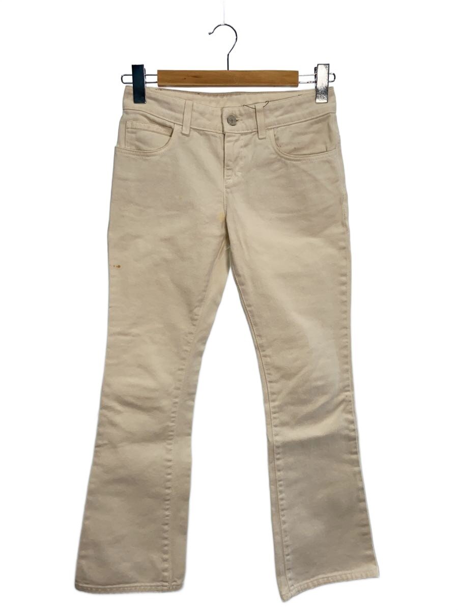 【中古】GUCCI◆ボトム/22/コットン/WHT/無地/417282【レディースウェア】