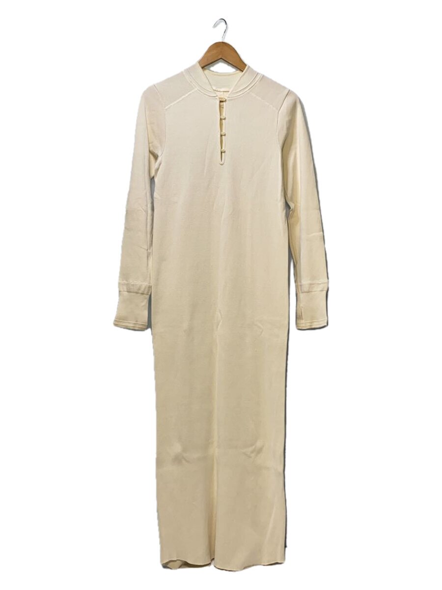 TODAYFUL◆20AW/Standcollar Rib Onepiece/36/コットン/IVO/12020315