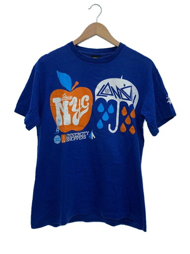 【中古】STUSSY◆Tシャツ/M/コットン/BLU【メンズウェア】 【中古】STUSSY◆Tシャツ/M/コットン/BLU【メンズウェア】