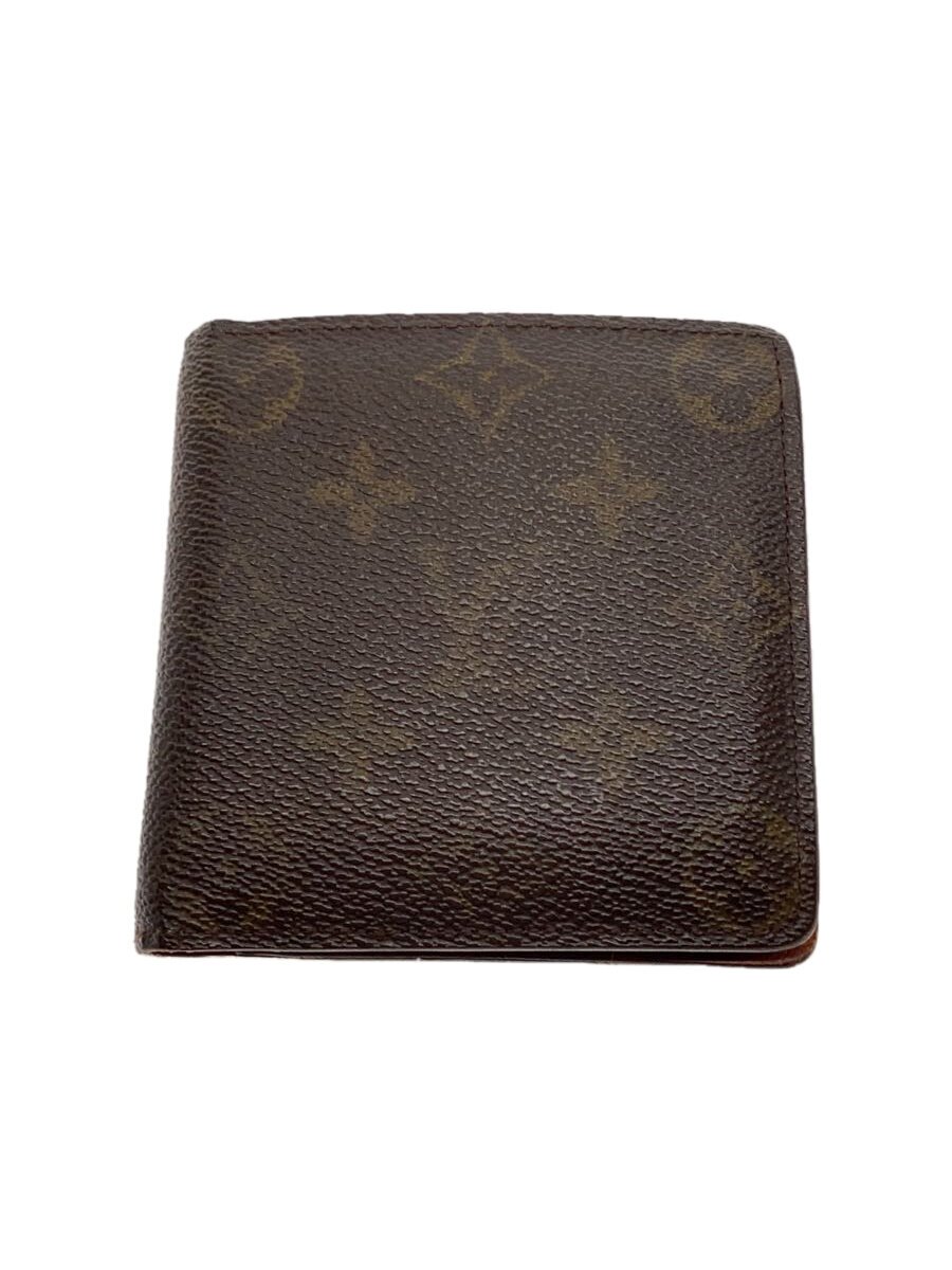 Rakuten - 【中古】LOUIS VUITTON◆ポルト・フォイユ・マルコ_モノグラム・キャンバス_BRW/PVC/BRW/総柄/レディース【服飾雑貨他】
