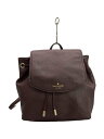 【中古】kate spade new york◆リュック/レザー/BRD【バッグ】