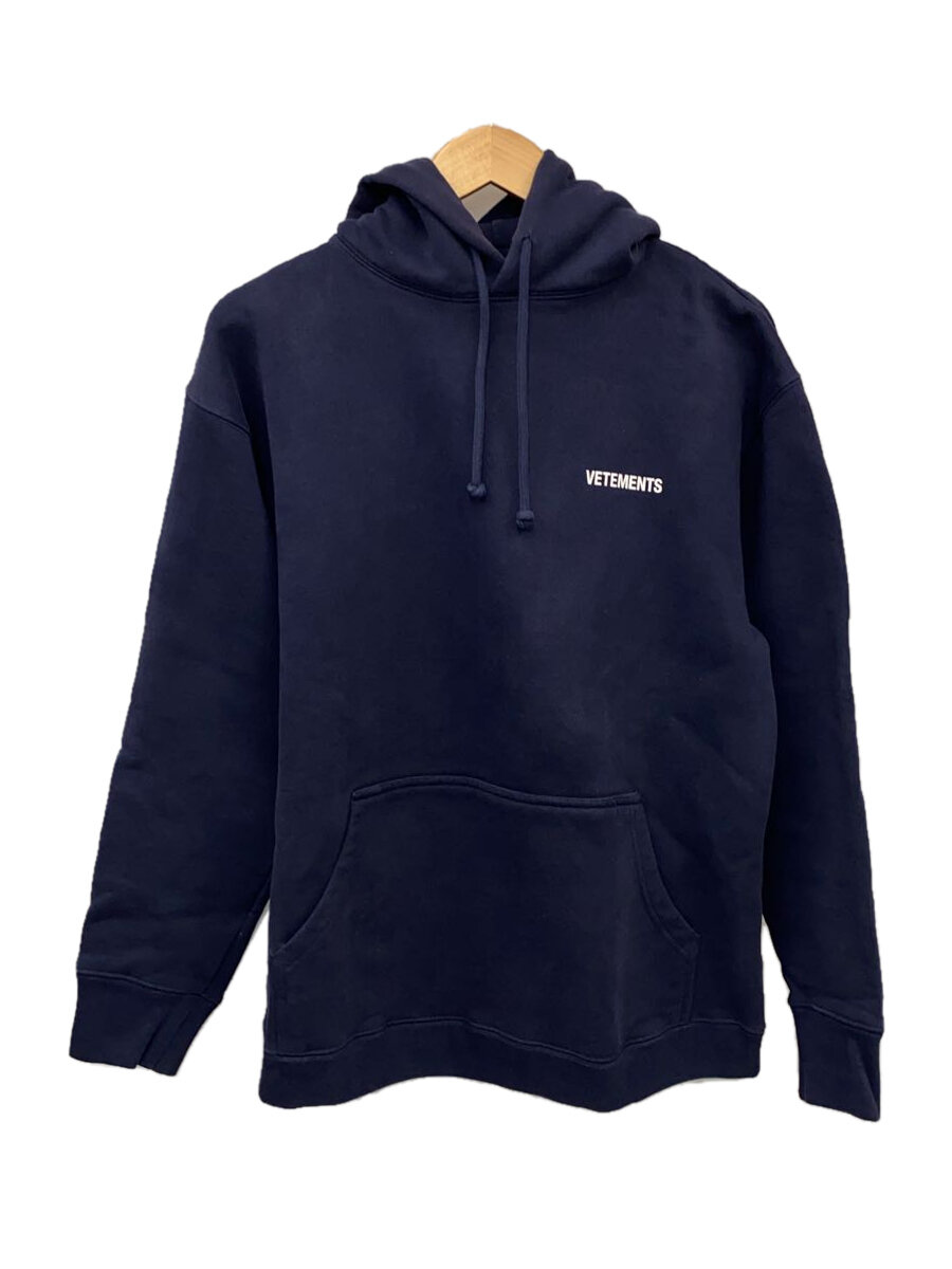 【中古】VETEMENTS◆パーカー/XS/コットン/NVY/UAH21TR535【メンズウェア】