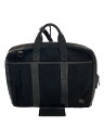 【中古】PORTER◆ブリーフケース/キャンバス/BLK【バッグ】