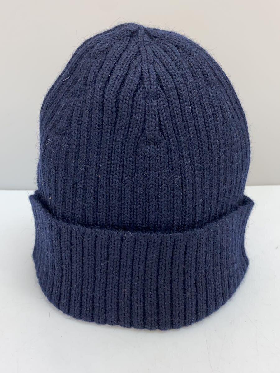 【中古】MAISON KITSUNE◆ニットキャップ/--/ウール/NVY/無地/レディース【服飾雑貨...