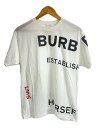 【中古】BURBERRY◆Tシャツ/XS/コットン/WHT/CNSOUFOU1QUA【メンズウェア】(4)