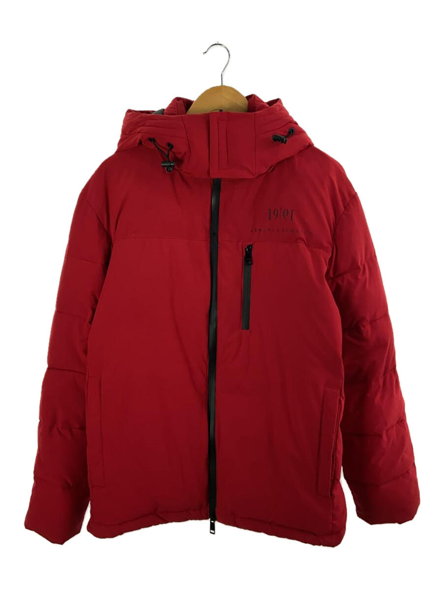 【中古】ARMANI EXCHANGE◆ダウンジャケット/M/ポリエステル/RED/6KZB12【メンズウェア】