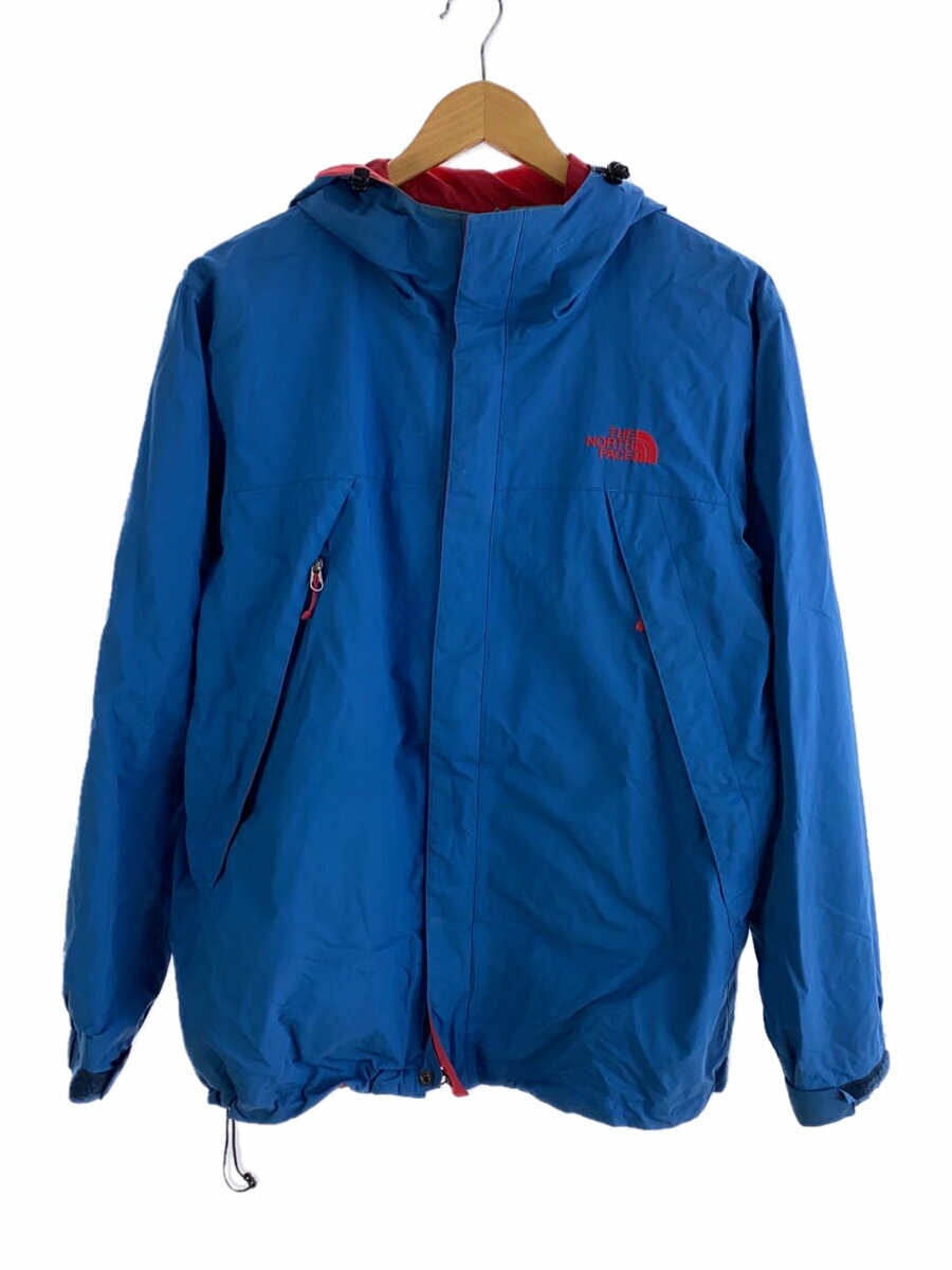 【中古】THE NORTH FACE◆SCOOP JACKET_スクープジャケット/M/ナイロン/BLU/無地【メンズウェア】