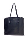 【中古】FURLA◆トートバッグ/レザー/BLK/無地【バッグ】