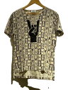 【中古】Vivienne Westwood MAN◆オーブ/ピース/Tシャツ/46/コットン/CRM/総柄/159030【メンズウェア】(4)