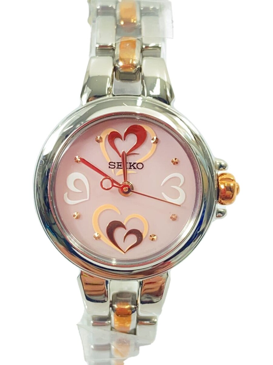 NIXON - 【中古】SEIKO◆ティセソーラーピンク/ソーラー腕時計/アナログ/ステンレス/PNK/V117-0BB0【服飾雑貨他】
