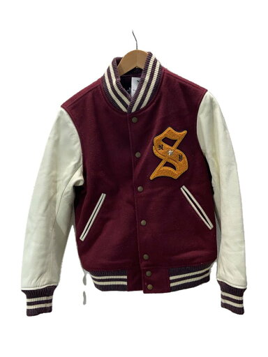 【中古】Schott◆スタジャン/S/--/BRD【メンズウェア】 【中古】Schott◆スタジャン/S/--/BRD【メンズウェア】