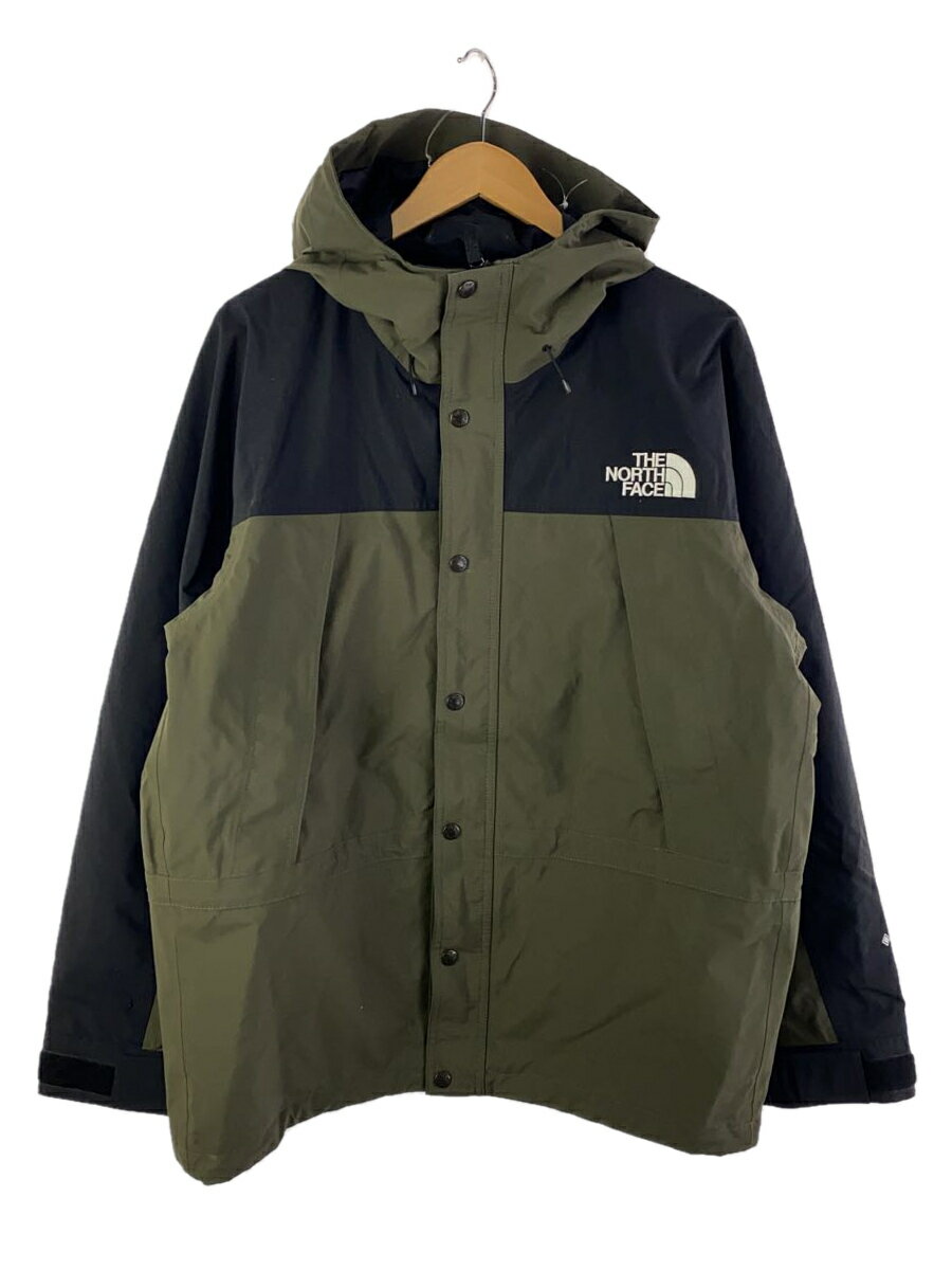 【中古】THE NORTH FACE◆MOUNTAIN LIGHT JACKET_マウンテンライトジャケット/XL/ナイロン/KHK【メンズウェア】