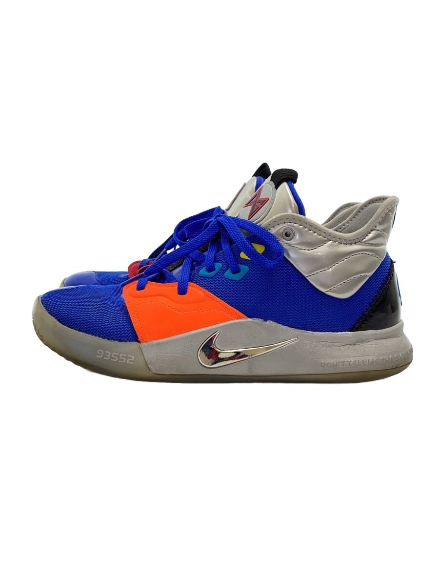 NIKE◆PG 3 NASA EP/ポールジョージ3ナサEP/ブルー/CI2667-400/27.5cm/BLU