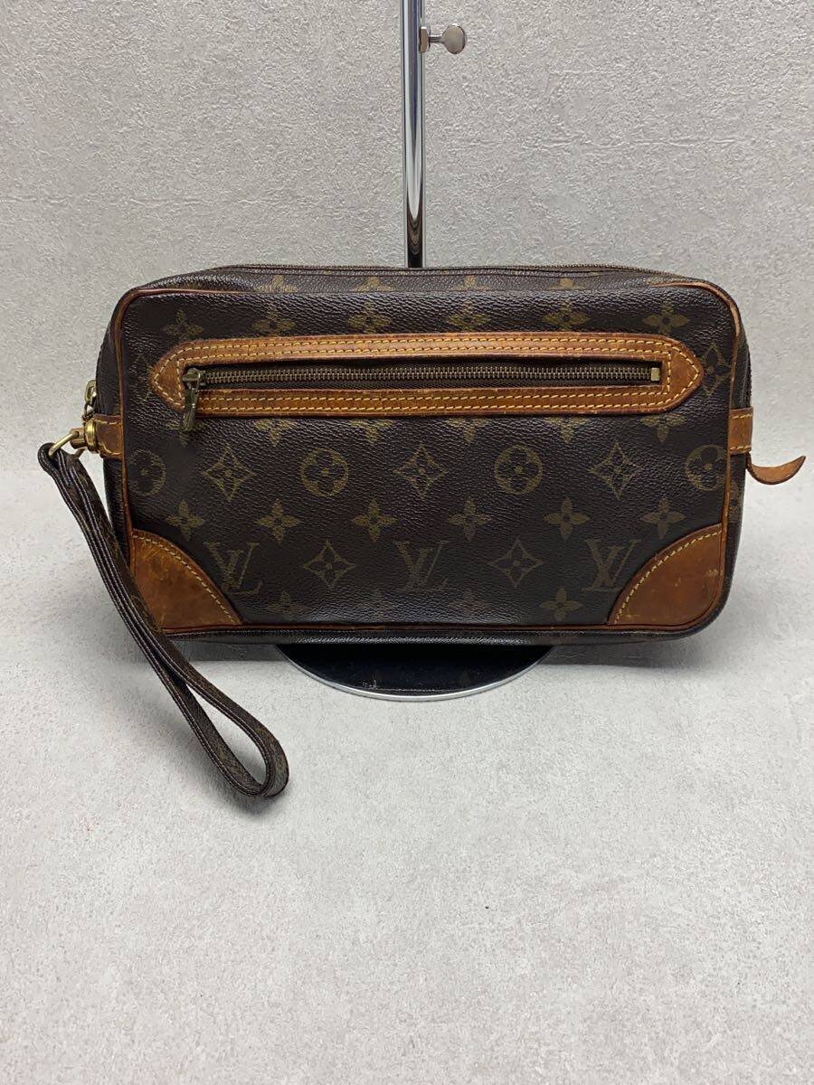 LOUIS VUITTON - 【中古】LOUIS VUITTON◆マルリー・ドラゴンヌGM_モノグラム・キャンバス_BRW/PVC/BRW【バッグ】