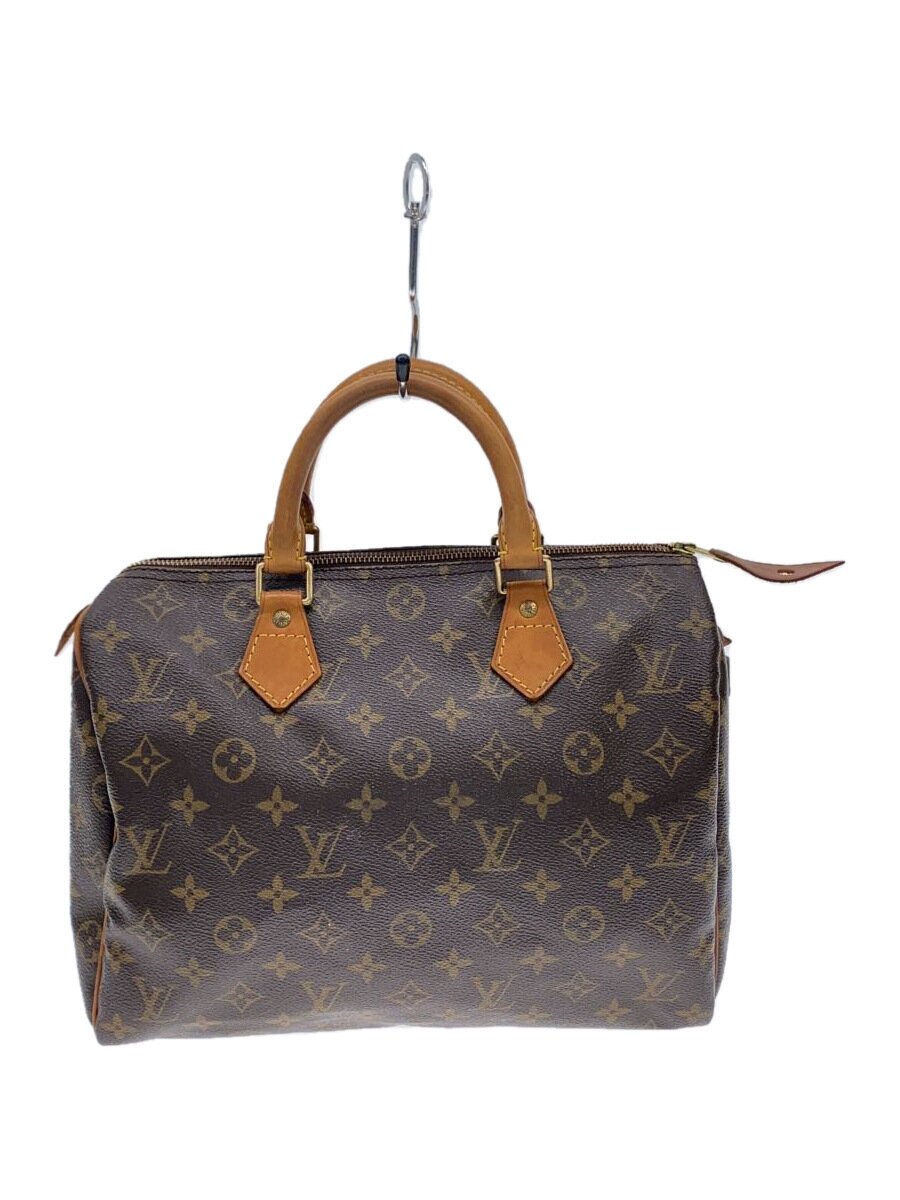 【中古】LOUIS VUITTON◆M41108/2)スピーディ30_モノグラム・キャンバス/PVC/BRW【バッグ】