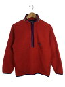 【中古】patagonia◆ジャケット/65521FB/XL/ポリエステル/RED/シミ有【キッズ】