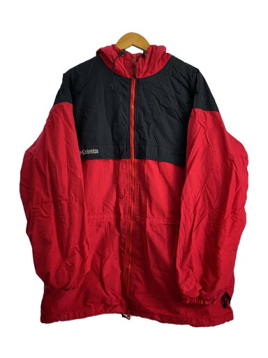 【中古】Columbia◆90s/マウンテンジャケット/XL/ナイロン/RED【メンズウェア】 【中古】Columbia◆90s/マウンテンジャケット/XL/ナイロン/RED【メンズウェア】