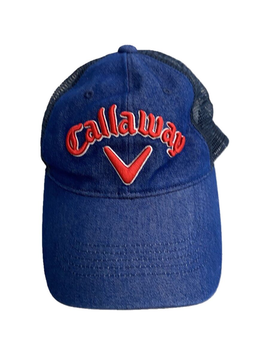 运动帽 - 【中古】Callaway◆キャップ/--/無地/メンズ/ゴルフ/メッシュキャップ/デニム地【服飾雑貨他】