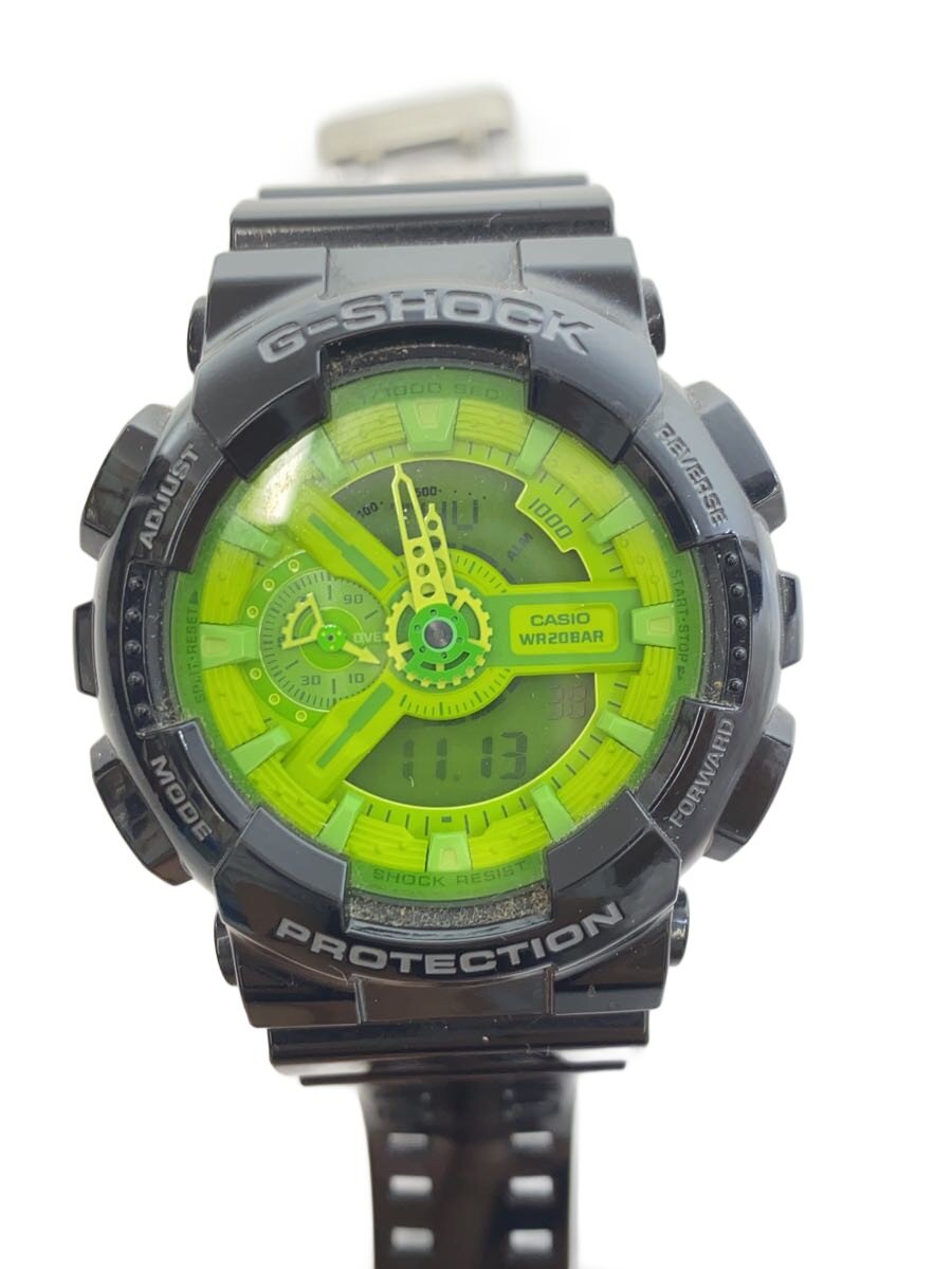 【中古】CASIO◆クォーツ腕時計・G-SHOCK/デジアナ/BLK【服飾雑貨他】