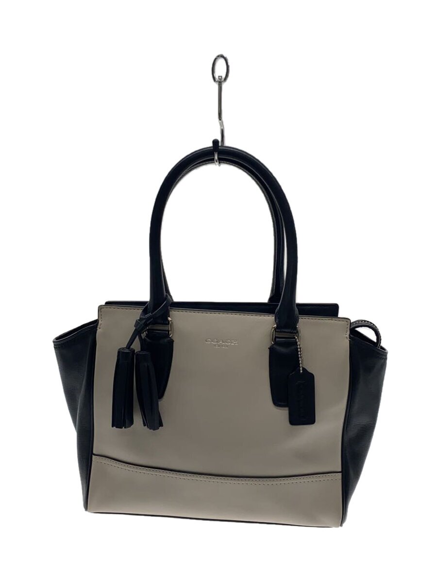 COACH - 【中古】COACH◆ハンドバッグ[仕入]/--/WHT/無地/F25808【バッグ】