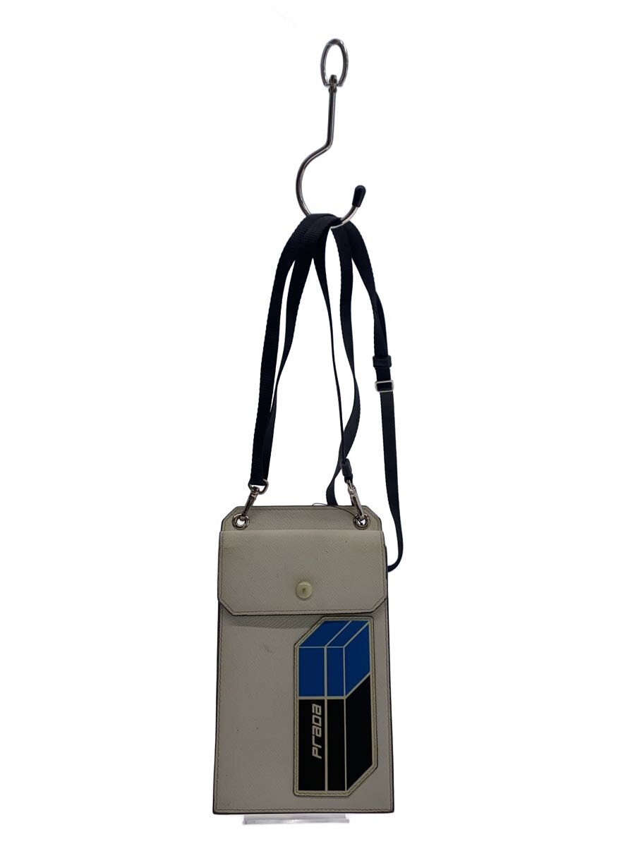 PRADA - 【中古】PRADA◆ショルダーバッグ/--/WHT【バッグ】