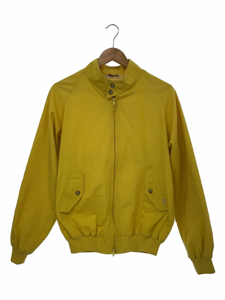 【中古】BARACUTA◆ブルゾン/M/コットン/YLW/無地/20562【メンズウェア】