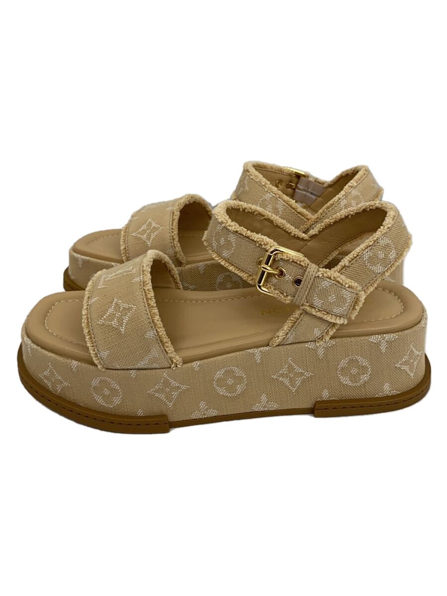【中古】LOUIS VUITTON◆サンダル/39/WHT�