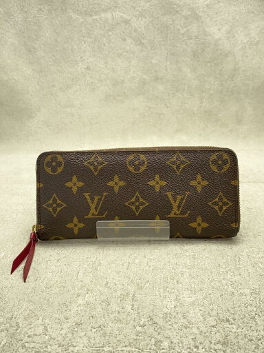 【中古】LOUIS VUITTON◆ポルト・フォイユ・クレマンス_モノグラム・キャンバス_BRW_フューシャ/PVC/BRW/レディース【服飾雑貨他】 【中古】LOUIS VUITTON◆ポルト・フォイユ・クレマンス_モノグラム・キャンバス_BRW_フューシャ/PVC/BRW/レディース【服飾雑貨他】