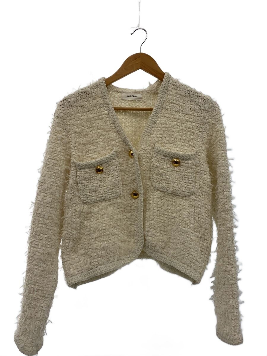 【中古】Mila Owen◆25SS/ニットツイードショートジャケット/O/ポリエステル/WHT/09WNJ251183【レディースウェア】 jumblestore-38734595 2nd STREET 楽天市場店 パッケージ画像