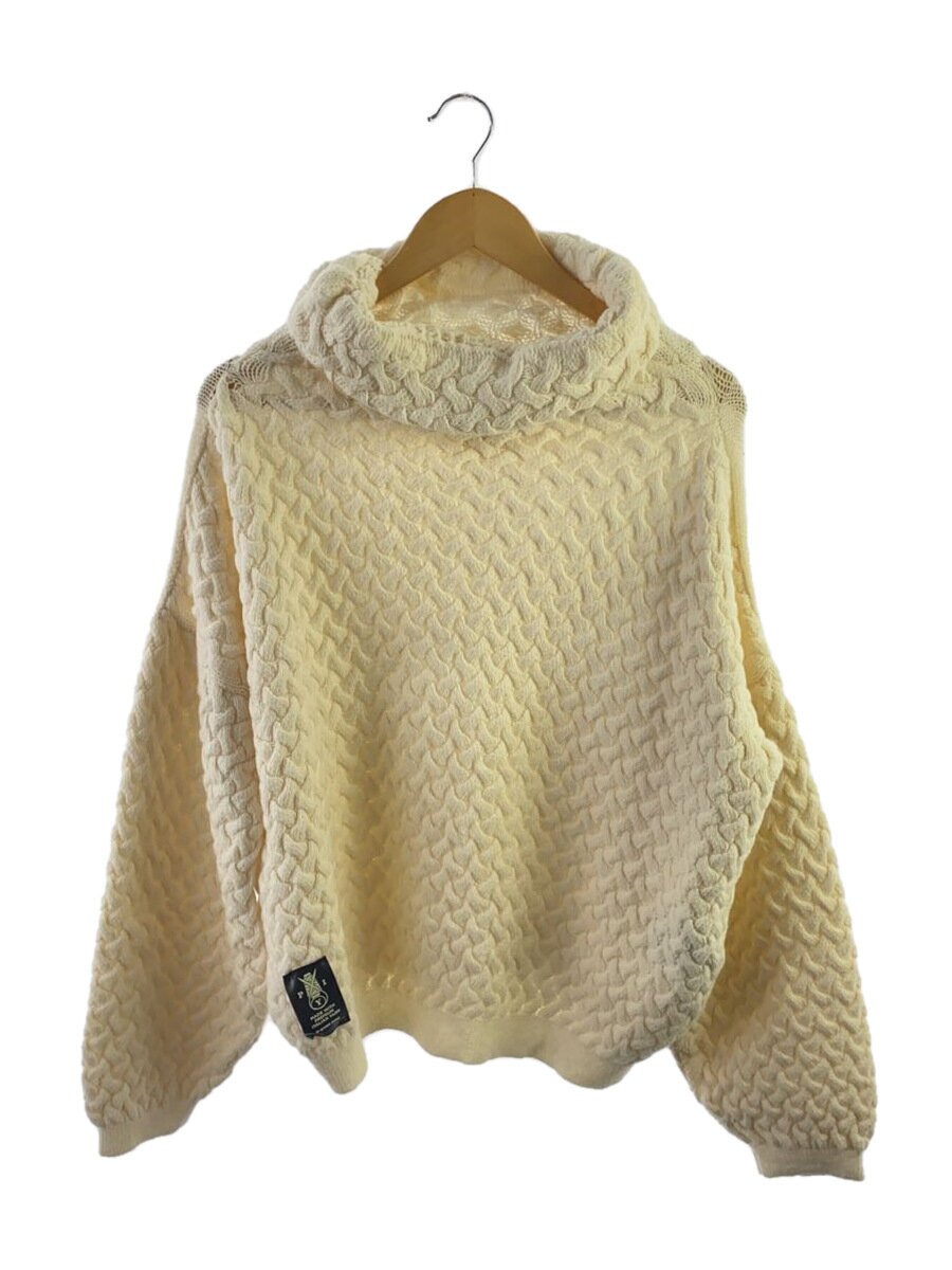 G-STAR RAW◆CHUNKY LOOSE TURTLE KNIT/ニット・セーター(厚手)/M/ウール/CRM