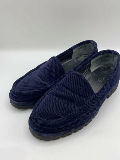 【中古】BLOHM◆ローファー/26.5cm/NVY/コーデュロイ/BL-02【シューズ】