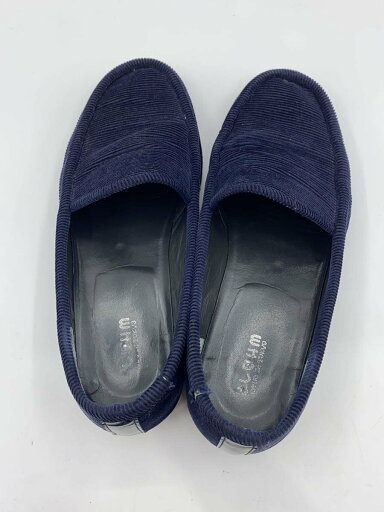 【中古】BLOHM◆ローファー/26.5cm/NVY/コーデュロイ/BL-02【シューズ】