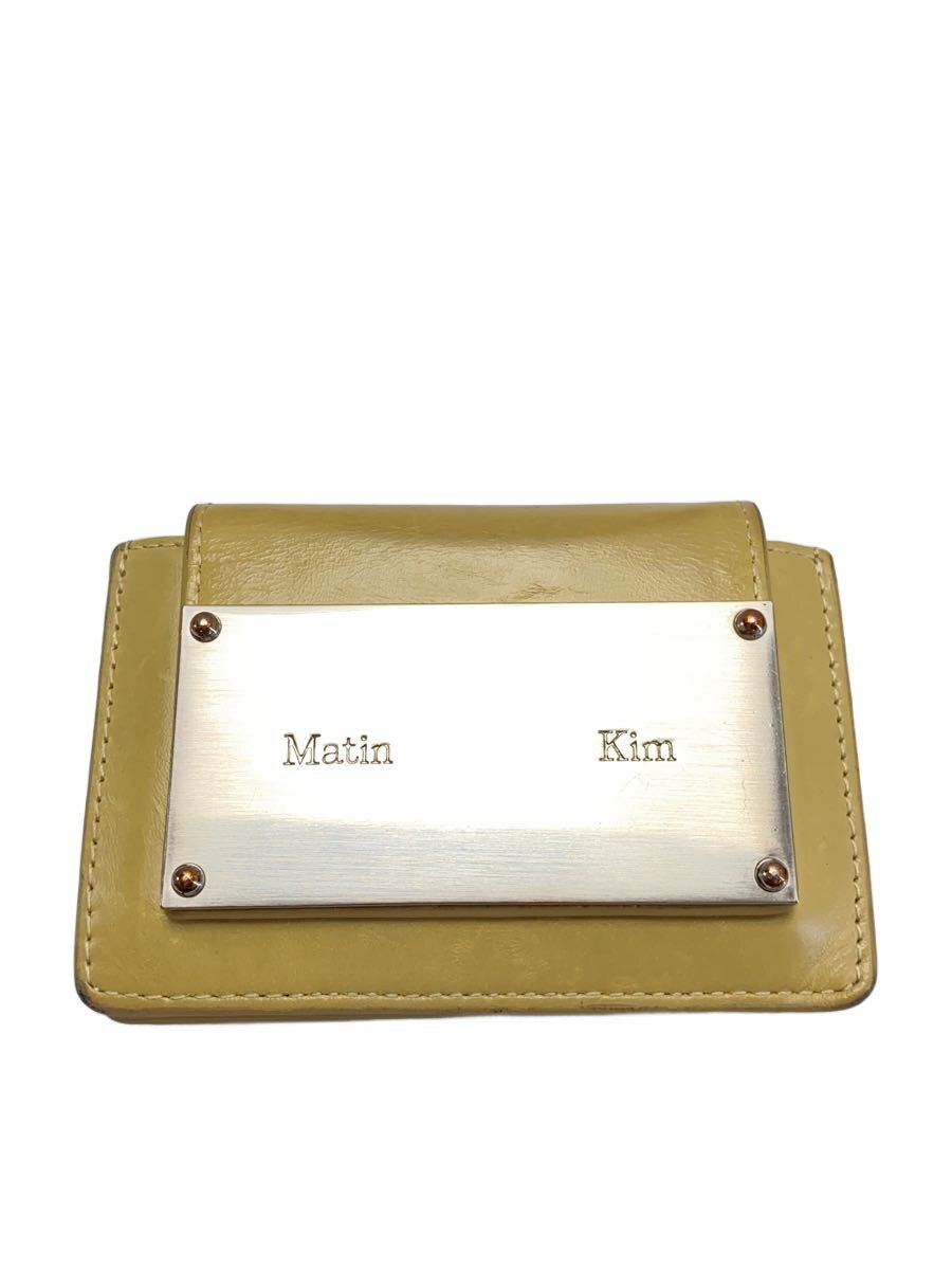 【中古】Matin Kim◆アコーディオン/カードケース/レザー/BEG/無地/レディース/MK2400WL003M【服飾雑貨他】