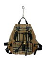 【中古】BURBERRY◆リュック/ナイロン/BEG/チェック/8017164【バッグ】