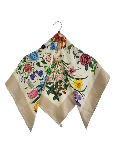 【中古】GUCCI◆スカーフ/シルク/マルチカラー/花柄/レディース【服飾雑貨他】 【中古】GUCCI◆スカーフ/シルク/マルチカラー/花柄/レディース【服飾雑貨他】