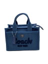 【中古】COACH◆トートバッグ/キャンバス/BLU/CZ098【バッグ】(4)