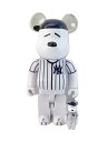 【中古】MEDICOM TOY◆フィギュア/--/BE@RBRICK/SNOOPY/ヤンキース/400%/100%【ホビー】(3)