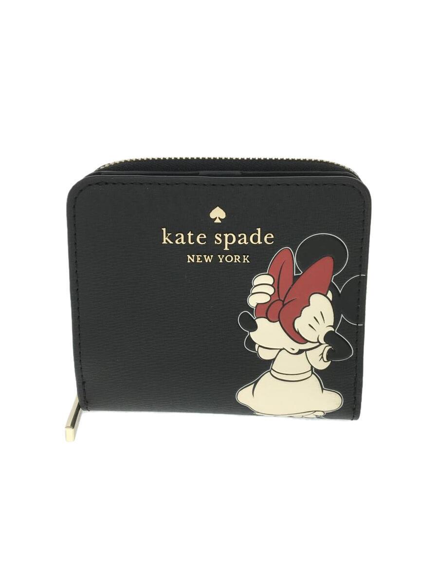 【中古】kate spade new york◆2つ折り財布/--/BLK/レディース/k9326//【服飾雑貨他】