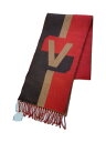 【中古】LOUIS VUITTON◆マフラー/ウール/BRW/無地/メンズ【服飾雑貨他】