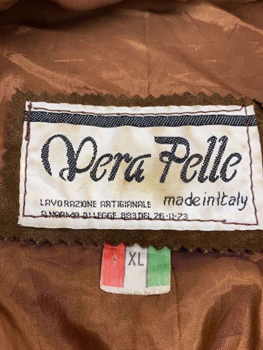 【中古】VERA PELLE◆レザージャケット・ブルゾン/--/レザー/CML【メンズウェア】