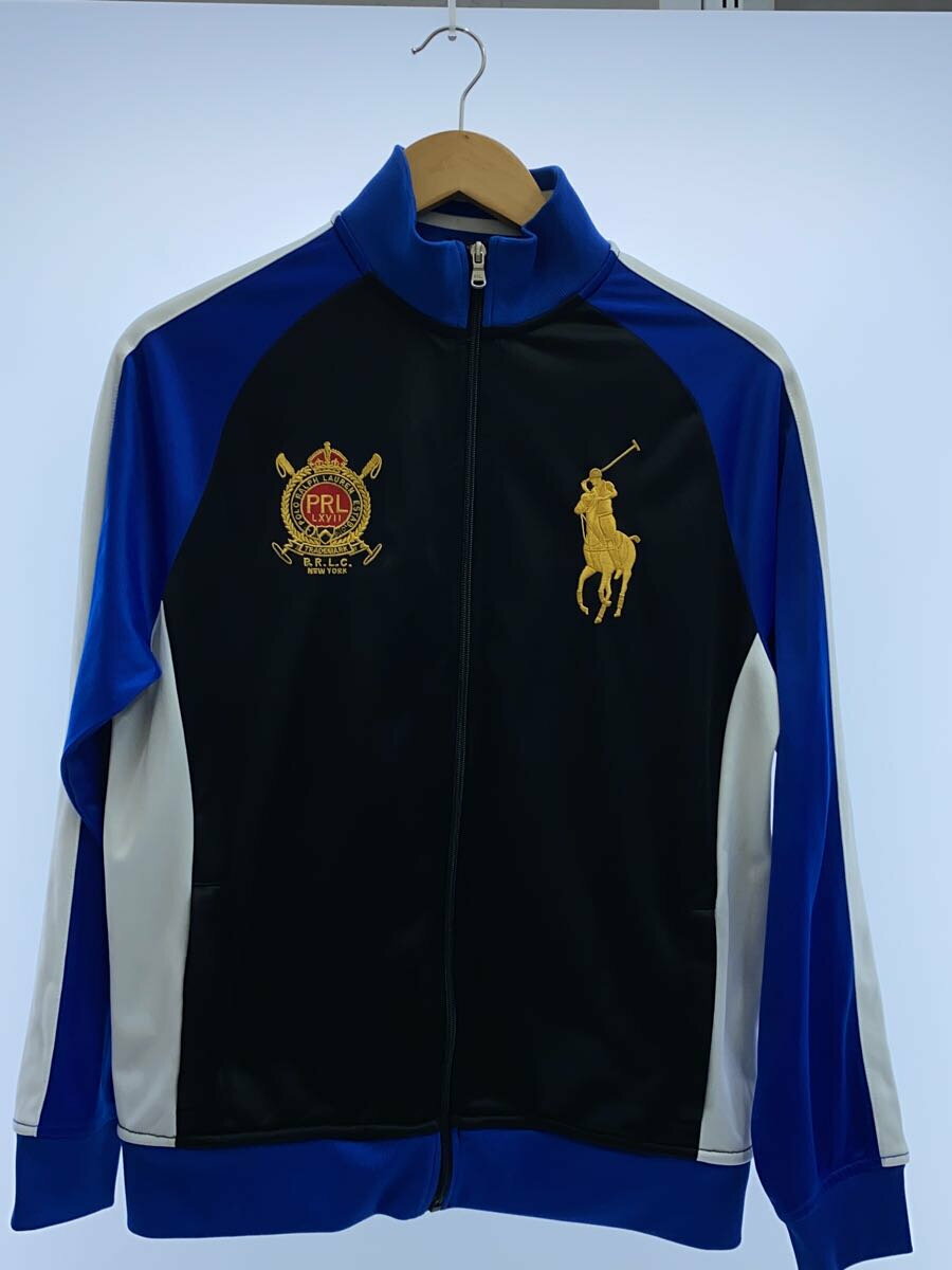 【中古】POLO RALPH LAUREN◆ジャケット/XL/ポリエステル/BLK【レディースウェア】