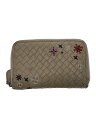 【中古】BOTTEGA VENETA◆イントレチャーノ/財布/レザー/CRM/レディース/状態考慮【服飾雑貨他】