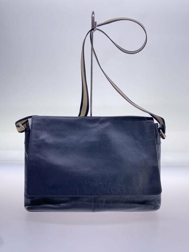 【中古】COACH◆ショルダーバッグ/レザー/NVY//【バッグ】 【中古】COACH◆ショルダーバッグ/レザー/NVY//【バッグ】