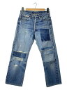 【中古】Levi’s◆70s/501/BIGE/ボタン裏6/ボトム/デニム/BLU【メンズウェア】