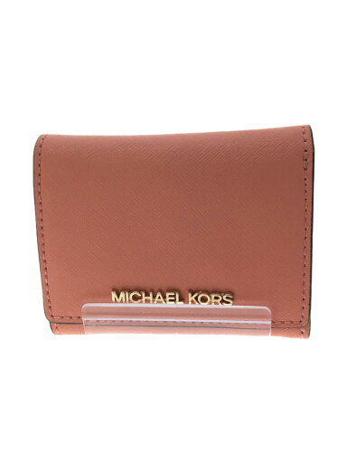 【中古】MICHAEL KORS◆3つ折り財布/PVC/PNK/無地/レディース//【服飾雑貨他】 【中古】MICHAEL KORS◆3つ折り財布/PVC/PNK/無地/レディース//【服飾雑貨他】